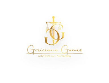 Logo Greiciane Gomes Advogada (Dourada)
